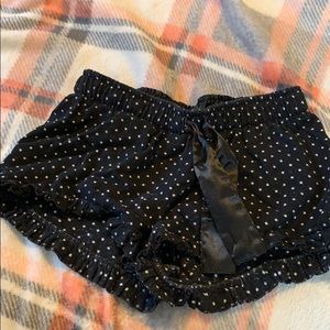 Poka-dot pajama shorts